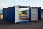 Blue Interior 20-Ft Dry | Open-Side | Container (HQ)