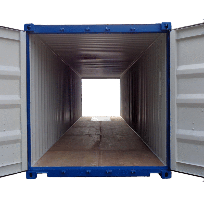 Blue 40-Ft Dry | Double Door | Container (HQ)